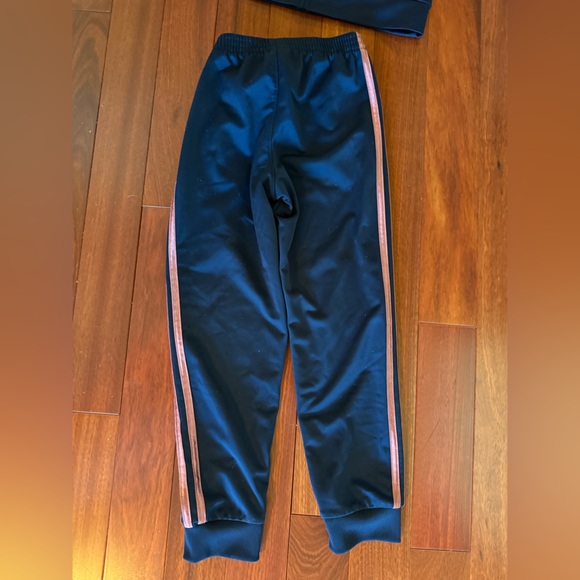 ADIDAS 3Stripes Track Suit Zip Jacket Pants Girls SZ 7 Chest 29 In Inseam 21 In - Picture 5 of 9
